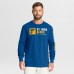 St. Louis Blues Fanatics Blue Goal Crease Legacy Long Sleeve T-Shirt