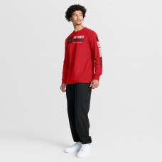 Detroit Red Wings Fanatics Red Goal Crease Legacy Long Sleeve T-Shirt