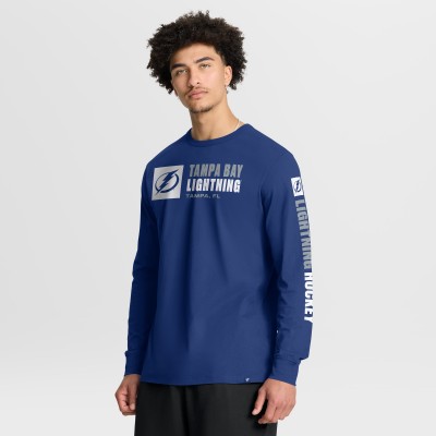 Tampa Bay Lightning Fanatics Blue Goal Crease Legacy Long Sleeve T-Shirt