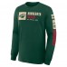 Minnesota Wild Fanatics Green Goal Crease Legacy Long Sleeve T-Shirt