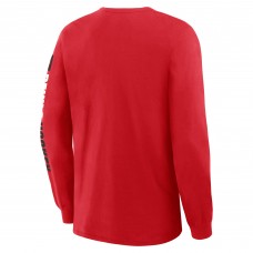 New Jersey Devils Fanatics Red Goal Crease Legacy Long Sleeve T-Shirt
