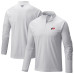 Carolina Hurricanes Columbia White Terminal Tackle Omni-Wick Raglan Quarter-Zip Top Carolina Hurricanes Columbia White Terminal Tackle Omni-Wick Raglan Quarter-Zip Top