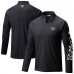 Los Angeles Kings Columbia Black Terminal Tackle Omni-Wick Raglan Quarter-Zip Top