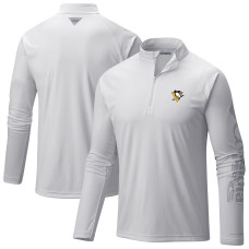 Пуловер Pittsburgh Penguins Columbia White Terminal Tackle Omni-Wick Raglan Пуловер Pittsburgh Penguins Columbia White Terminal Tackle Omni-Wick Raglan