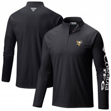 Pittsburgh Penguins Columbia Black Terminal Tackle Omni-Wick Raglan Quarter-Zip Top Pittsburgh Penguins Columbia Black Terminal Tackle Omni-Wick Raglan Quarter-Zip Top