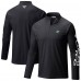 Dallas Stars Columbia Black Terminal Tackle Omni-Wick Raglan Quarter-Zip Top