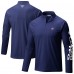 Columbus Blue Jackets Columbia Navy Terminal Tackle Omni-Wick Raglan Quarter-Zip Top