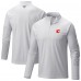 Calgary Flames Columbia White Terminal Tackle Omni-Wick Raglan Quarter-Zip Top