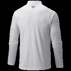 Calgary Flames Columbia White Terminal Tackle Omni-Wick Raglan Quarter-Zip Top