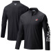 Carolina Hurricanes Columbia Black Terminal Tackle Omni-Wick Raglan Quarter-Zip Top Carolina Hurricanes Columbia Black Terminal Tackle Omni-Wick Raglan Quarter-Zip Top