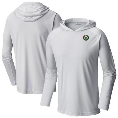 Толстовка Minnesota Wild Columbia White Terminal Tackle Omni-Shade Raglan