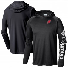 Толстовка New Jersey Devils Columbia Black Terminal Tackle Omni-Shade Raglan