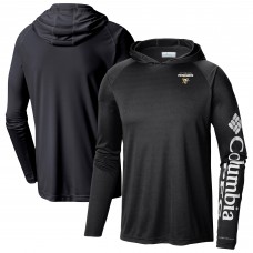 Pittsburgh Penguins Columbia Black Terminal Tackle Omni-Shade Raglan Pullover Hoodie