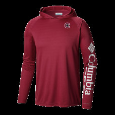 Толстовка Colorado Avalanche Columbia Burgundy Terminal Tackle Omni-Shade Raglan