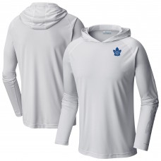 Толстовка Toronto Maple Leafs Columbia White Terminal Tackle Omni-Shade Raglan