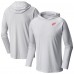 Detroit Red Wings Columbia White Terminal Tackle Omni-Shade Raglan Pullover Hoodie