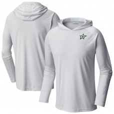 Dallas Stars Columbia White Terminal Tackle Omni-Shade Raglan Pullover Hoodie