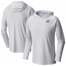 Dallas Stars Columbia White Terminal Tackle Omni-Shade Raglan Pullover Hoodie