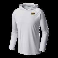 Толстовка Boston Bruins Columbia White Terminal Tackle Omni-Shade Raglan
