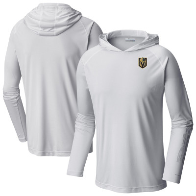 Толстовка Vegas Golden Knights Columbia White Terminal Tackle Omni-Shade Raglan