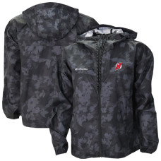 Женская джерси New Devils Columbia Black Flash Challenger Omni-Shade Full-Zip Windbreaker Jacket