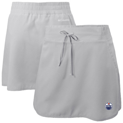 Женская Edmonton Oilers Columbia Gray Lakewood Pines Omni-Wick Skort