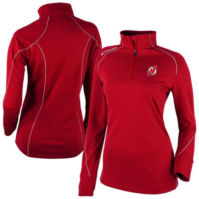 Женская пуловер New Jersey Devils Columbia Red Shotgun Omni-Wick 2.0 Raglan