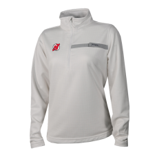 Женская джерси New Devils Columbia White Skiff Guide Fleece Omni-Shade Quarter-Zip Jacket