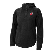 Женская толстовка New Jersey Devils Columbia Black Sweater Weather Quarter-Snap Женская толстовка New Jersey Devils Columbia Black Sweater Weather Quarter-Snap
