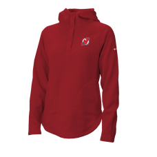 Женская толстовка New Jersey Devils Columbia Red Sweater Weather Quarter-Snap Женская толстовка New Jersey Devils Columbia Red Sweater Weather Quarter-Snap