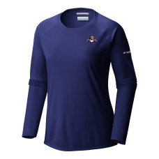 Женская футболка с длинным рукавом Florida Panthers Columbia Navy Omni-Shade Tidal Tee II Raglan