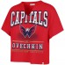 Футболка Женская Washington Capitals Alexander Ovechkin 47 Red Elation Name & Number Oversized Notch Neck