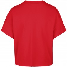 Футболка Женская Washington Capitals Alexander Ovechkin 47 Red Elation Name & Number Oversized Notch Neck