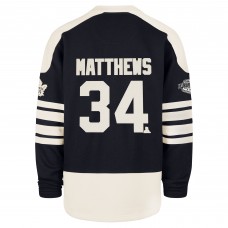 Toronto Maple Leafs Auston Matthews 47 Navy Player Name & Number Sweep Check Eternal Lacer Sweatshirt