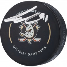 Шайба Leo Carlsson Anaheim Ducks Autographed Fanatics Authentic Official Game