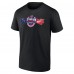 Футболка Detroit Red Wings vs. Columbus Blue Jackets 2025 NHL Stadium Series Matchup - Black