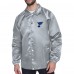 St. Louis Blues Starter Gray Retro Logo Raglan Coaches Full-Snap Jacket