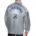 Tampa Bay Lightning Starter Gray Retro Logo Raglan Coaches Full-Snap Jacket