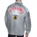 Бомбер Chicago Blackhawks Starter Gray Retro Logo Raglan Coaches
