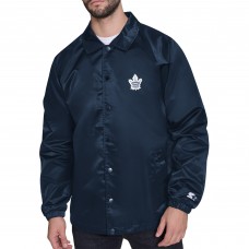 Куртка на кнопках Toronto Maple Leafs Starter Navy Retro Logo Raglan Coaches