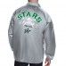 Dallas Stars Starter Gray Retro Logo Raglan Coaches Full-Snap Jacket