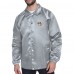 Nashville Predators Starter Gray Retro Logo Raglan Coaches Full-Snap Jacket
