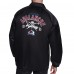 Colorado Avalanche Starter Black Retro Logo Raglan Coaches Full-Snap Jacket