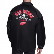 Бомбер Detroit Red Wings Starter Retro Logo Raglan Coaches - Black
