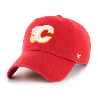 Бейсболка Calgary Flames 47 Red Core Logo Clean Up
