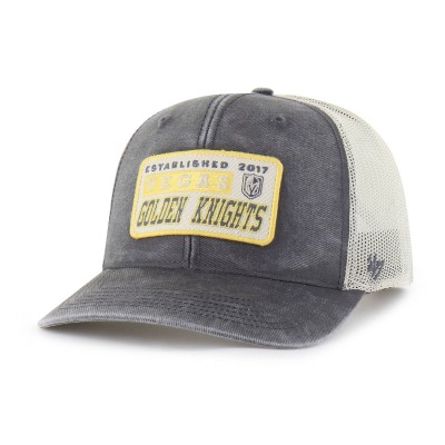 Бейсболка Vegas Golden Knights 47 Charcoal Canteen Pigment Dyed Patch Trucker