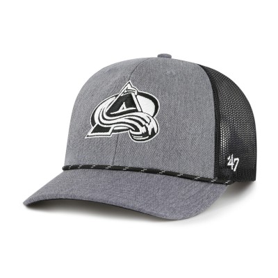 Бейсболка Colorado Avalanche 47 Gray Carbon Rope Trucker