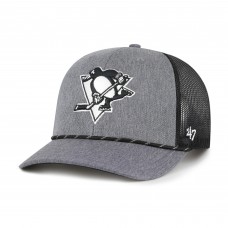 Бейсболка Pittsburgh Penguins 47 Gray Carbon Rope Trucker Бейсболка Pittsburgh Penguins 47 Gray Carbon Rope Trucker