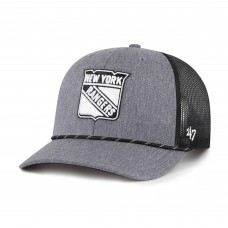 Бейсболка New York Rangers 47 Gray Carbon Rope Trucker Бейсболка New York Rangers 47 Gray Carbon Rope Trucker