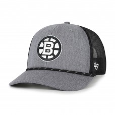 Бейсболка Boston Bruins 47 Gray Carbon Rope Trucker